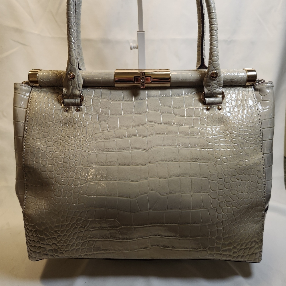 Kate Spade Knightsbridge Constance Crocodile-Embossed Leather Shoulder Bag